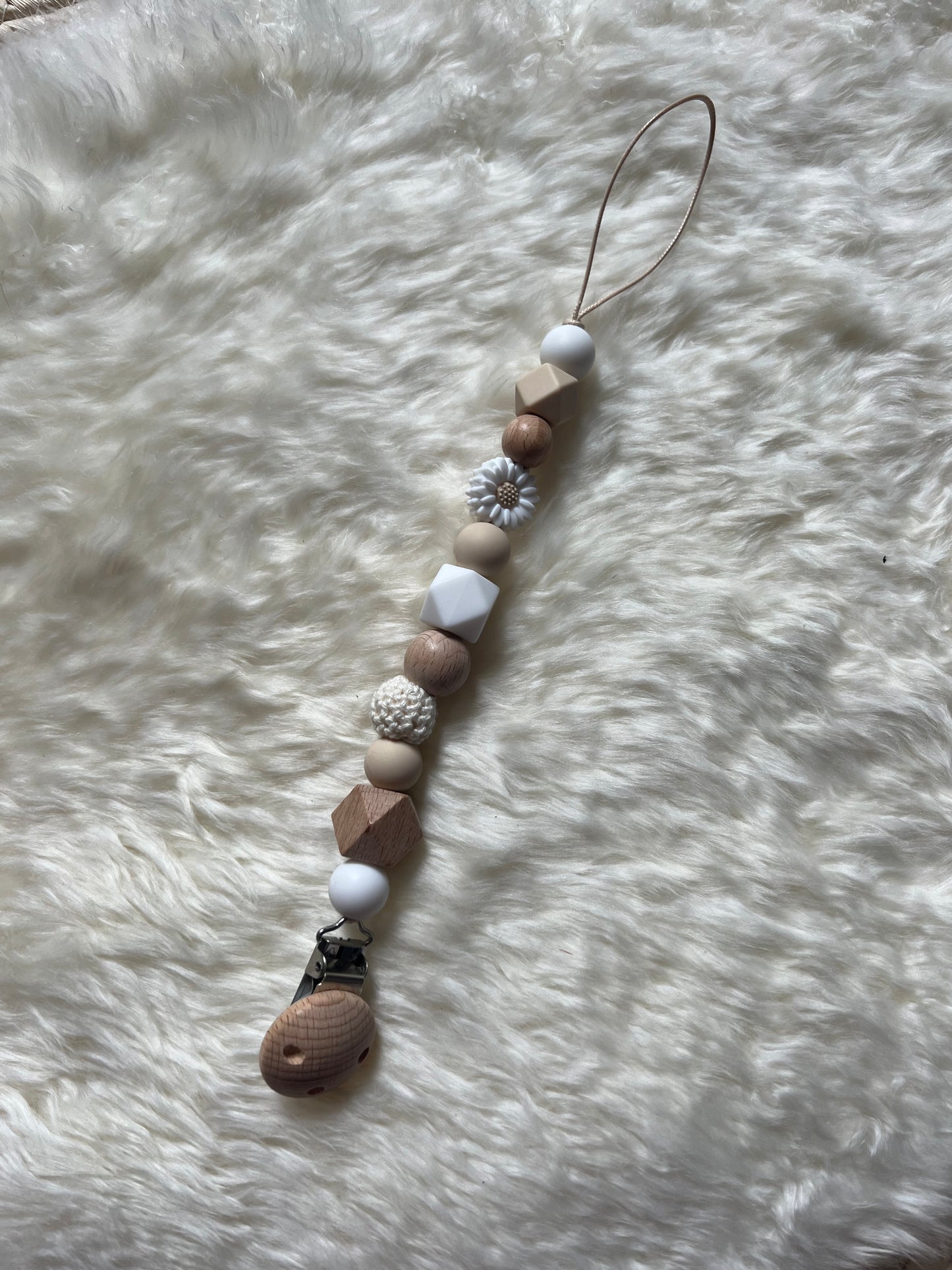 Speenkoord Madelief Wit