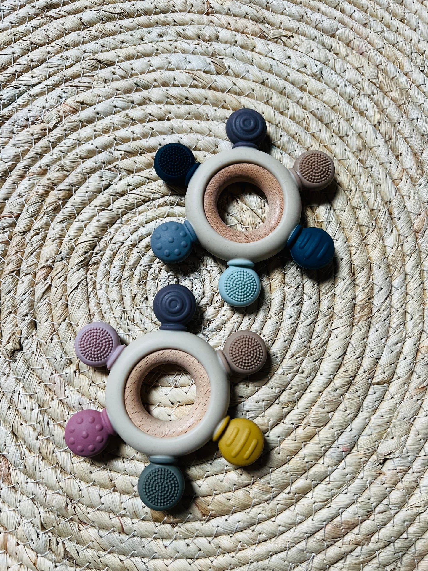 Bijtring Meerkleurig Blauw