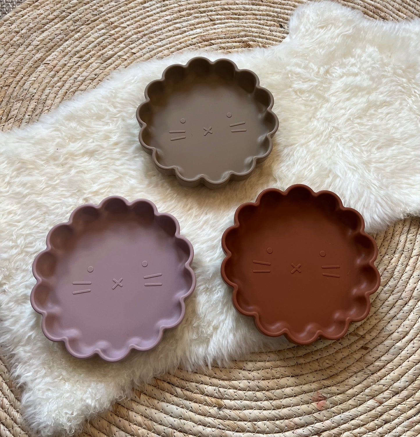 Siliconen Bordje Leeuw Oudroze