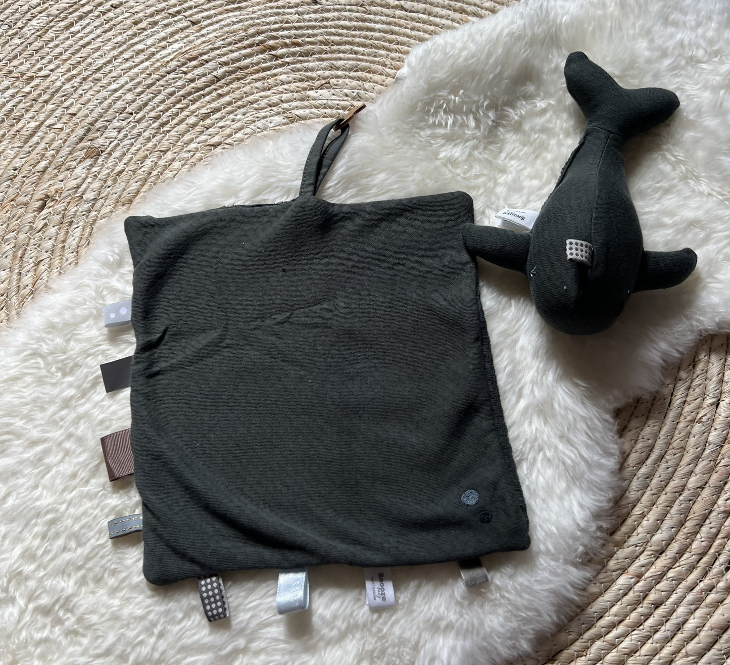 Knuffel Walvis Donkergroen