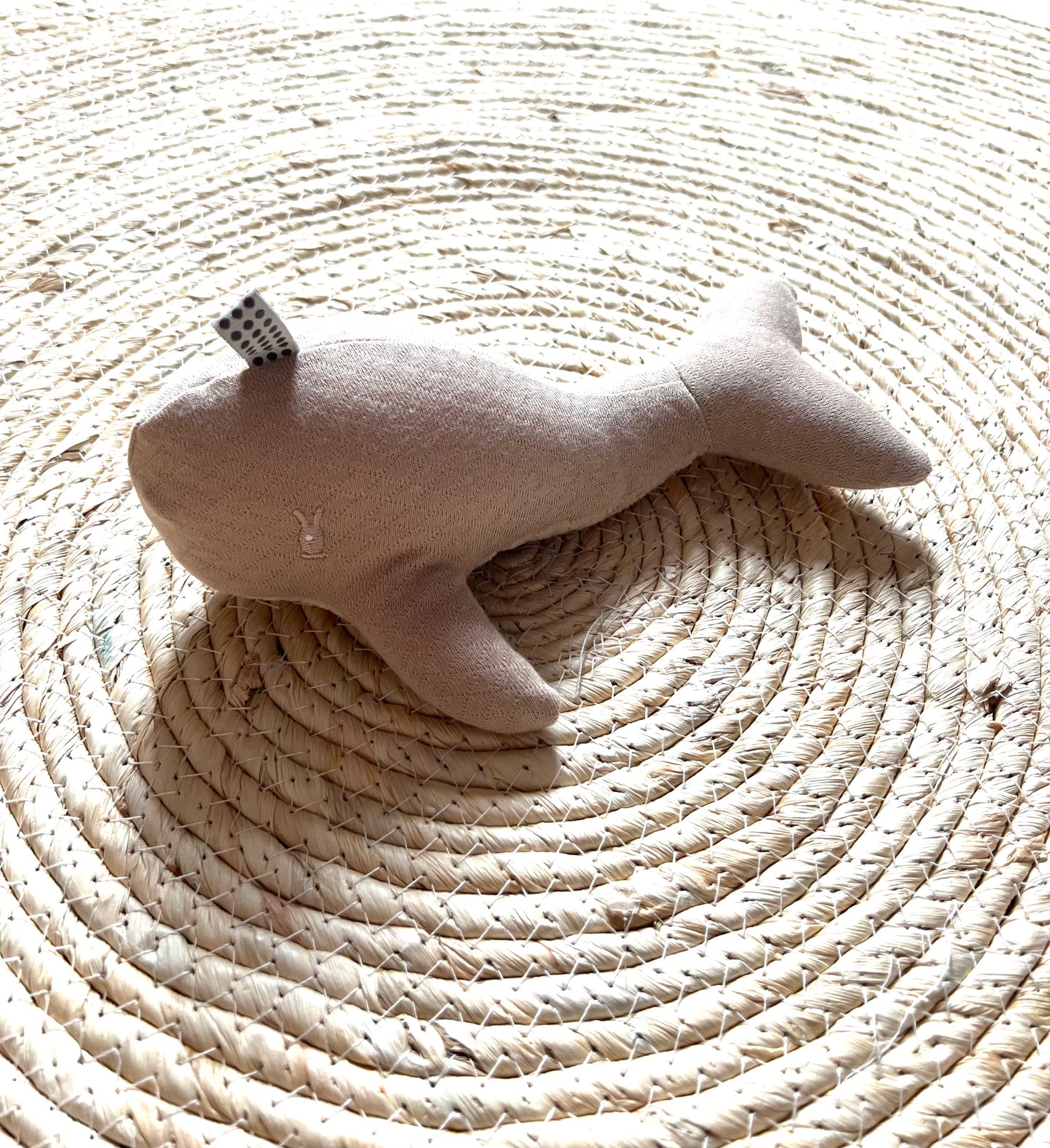 Knuffel Walvis Beige