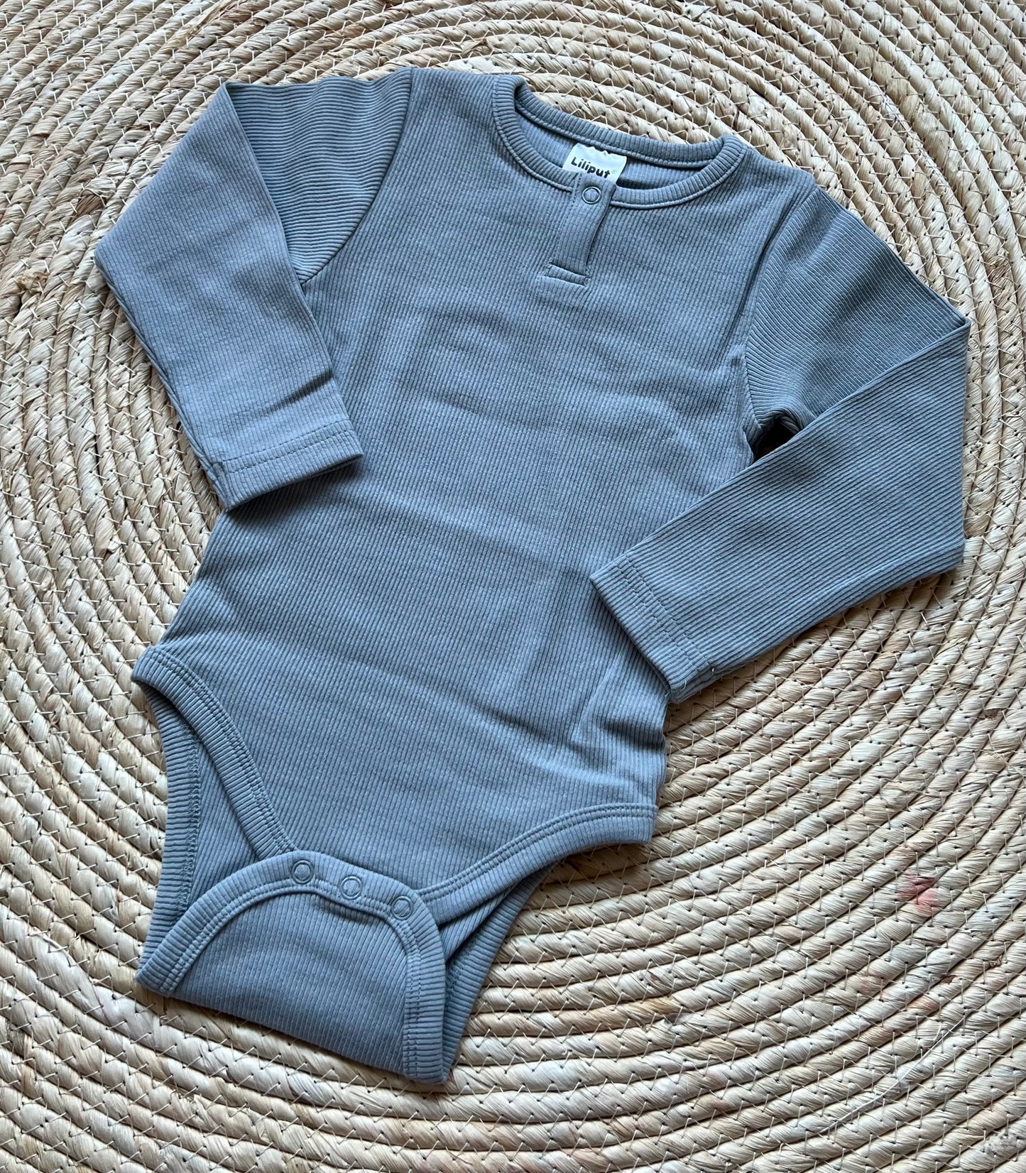 Romper Rib Blauw