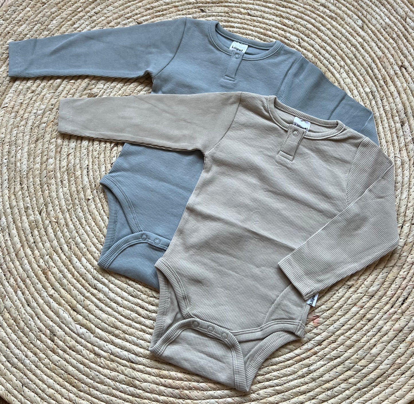 Romper Rib Blauw