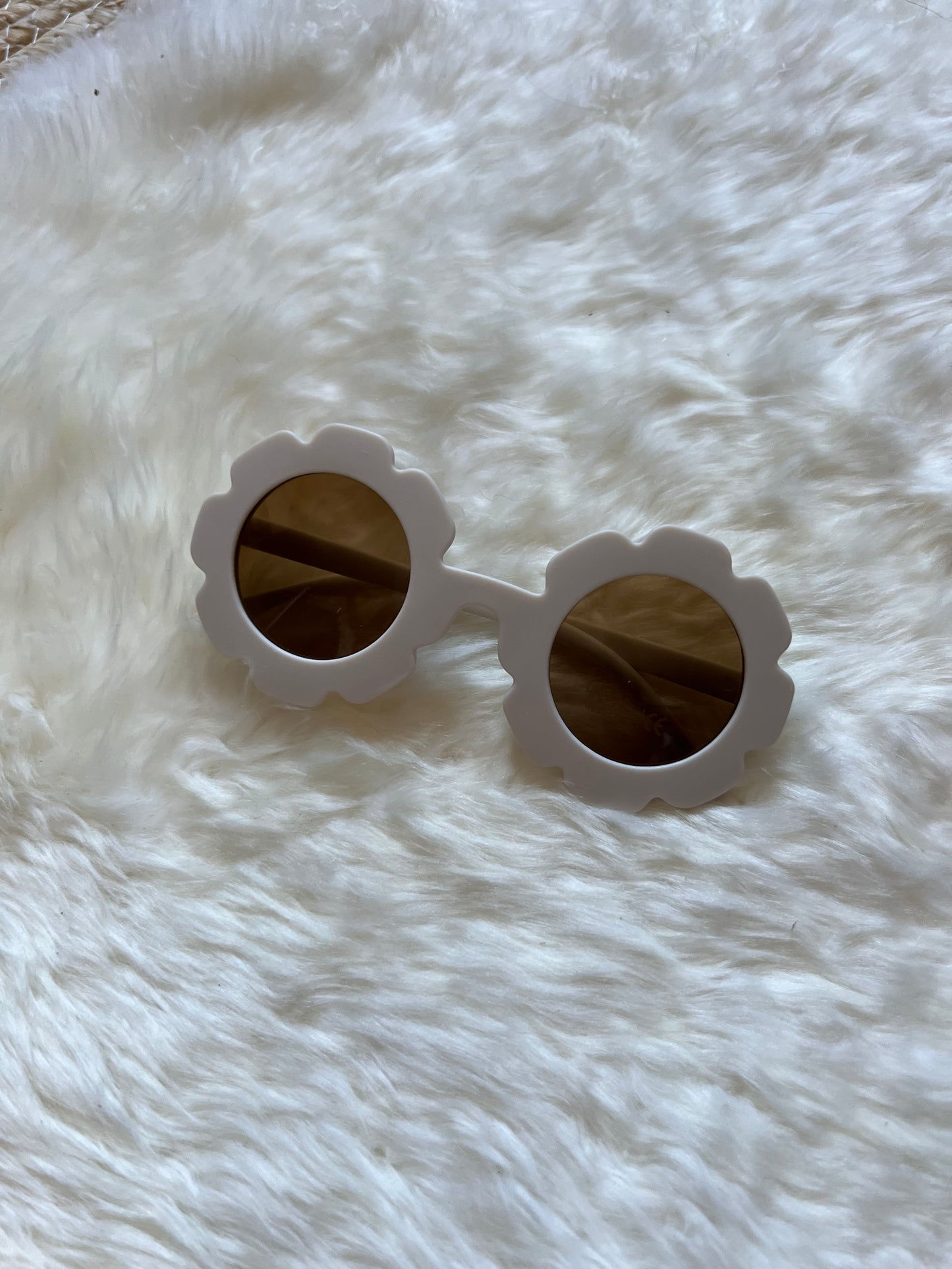 Zonnebril Bloem Beige