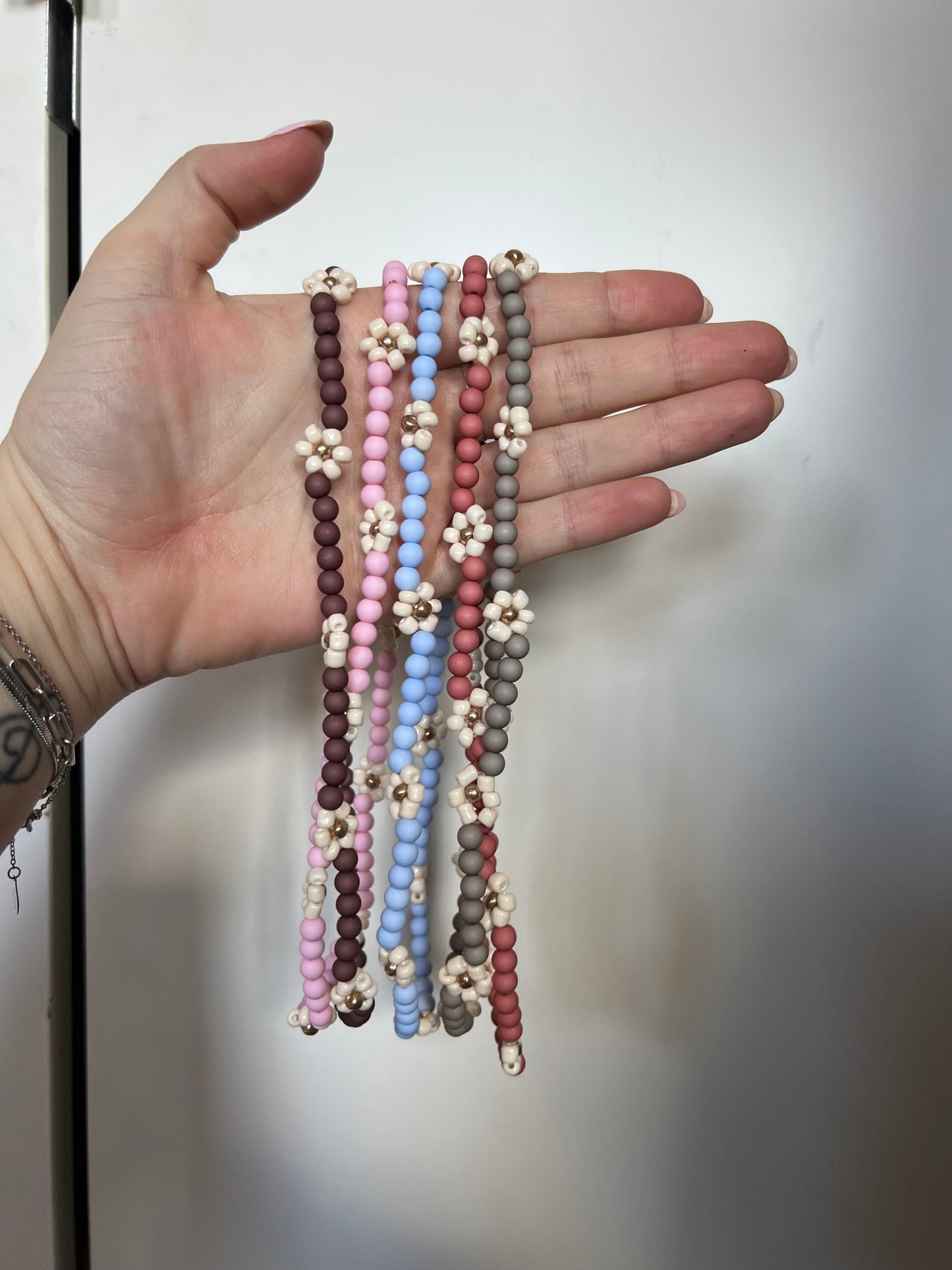 Ketting Madelief Roze