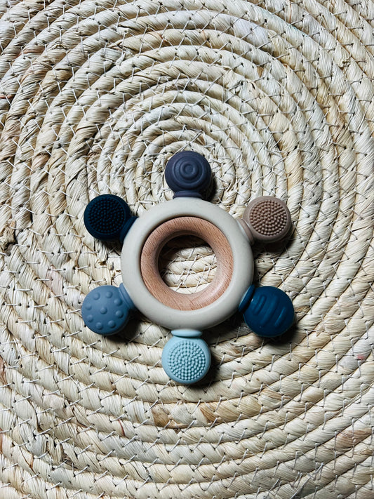 Bijtring Meerkleurig Blauw