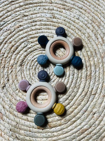 Bijtring Meerkleurig Blauw