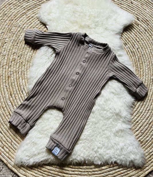 Boxpakje Rib Taupe