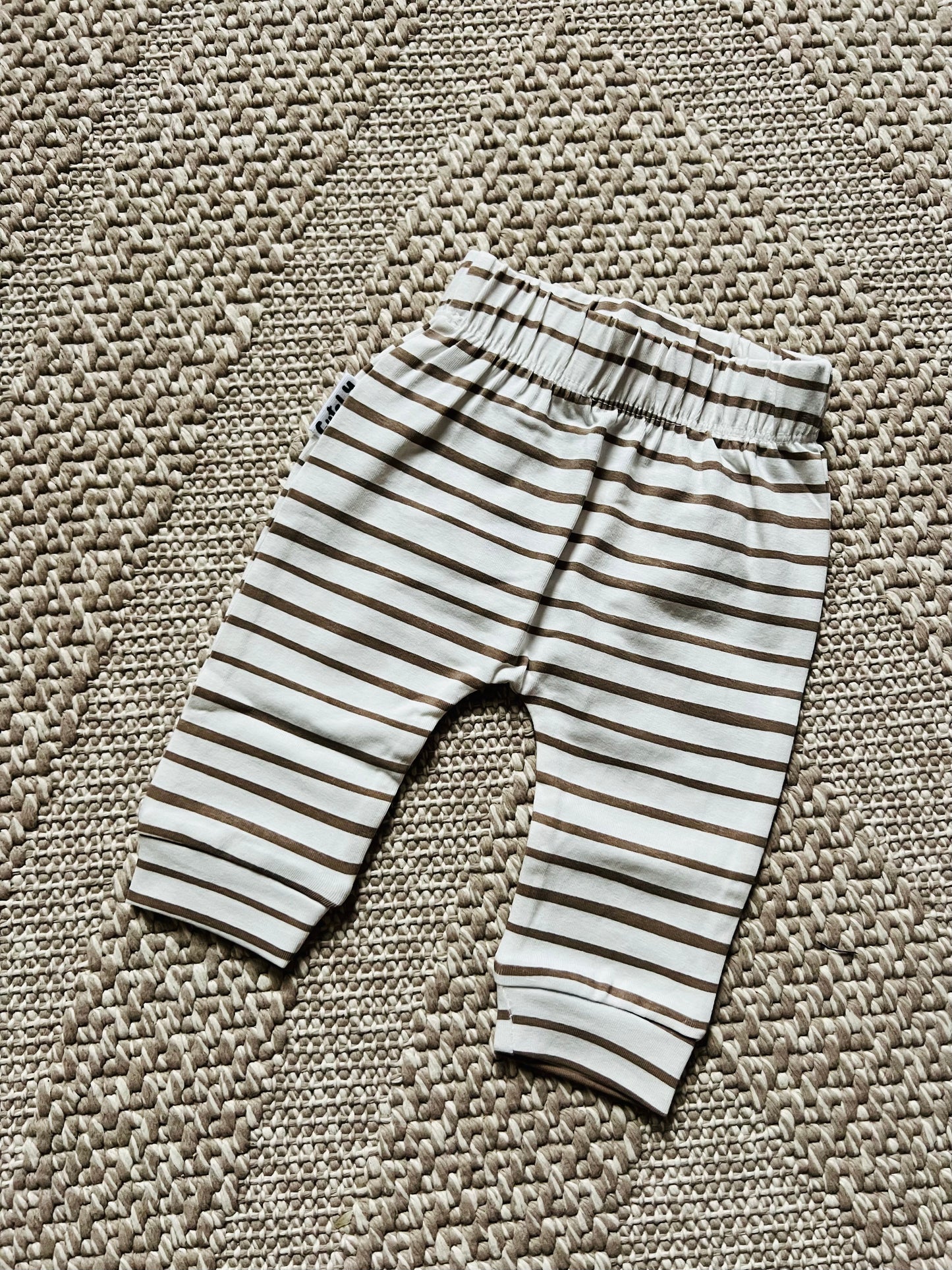 Broekje Offwhite/Bruin Gestreept