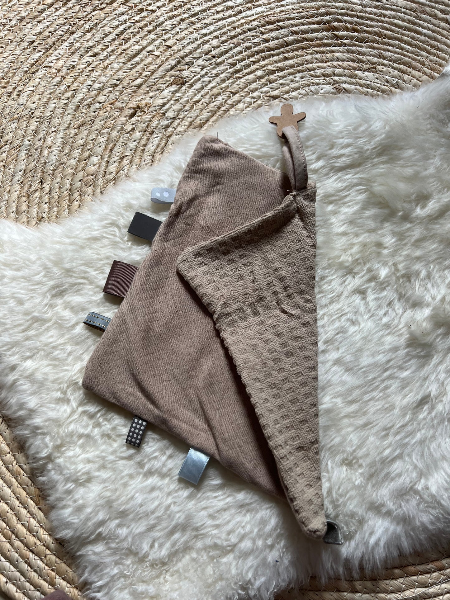Knuffeldoekje Beige Groot