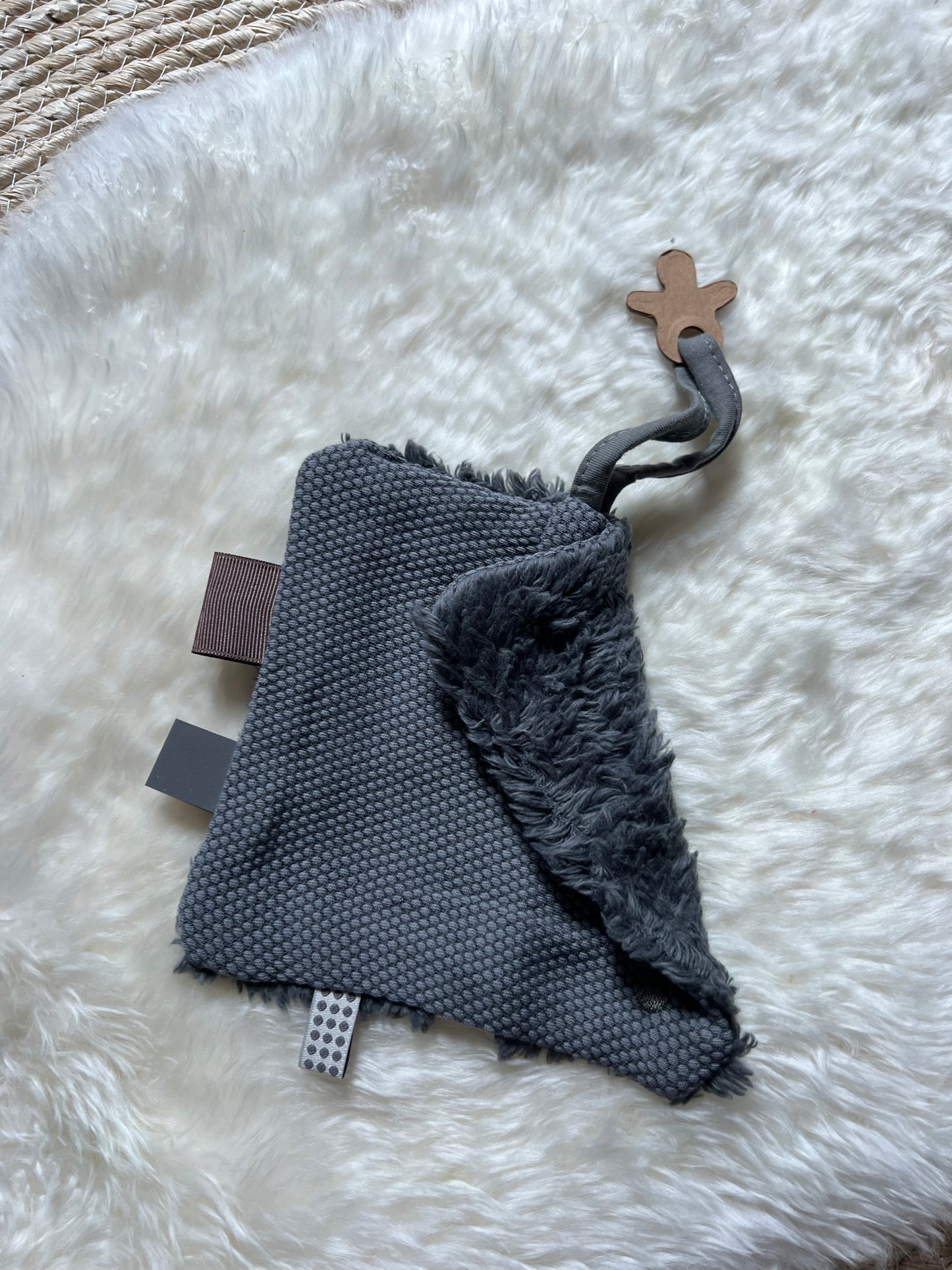 Knuffeldoekje Donkergrijs Klein