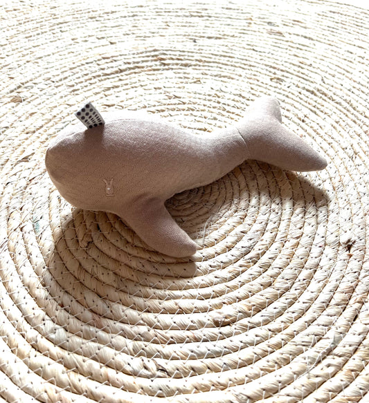 Knuffel Walvis Beige