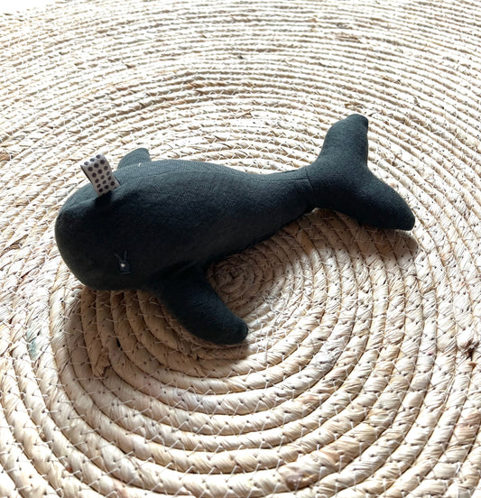 Knuffel Walvis Donkergroen