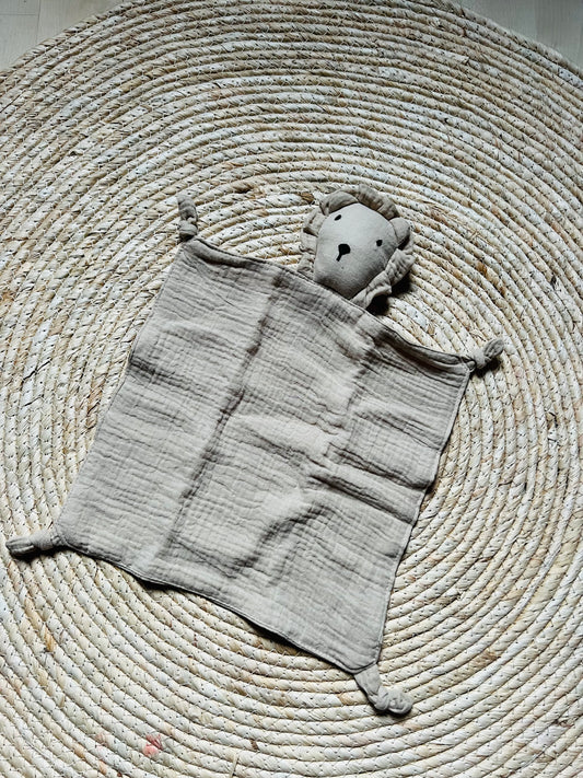 Knuffeldoekje Leeuw Beige