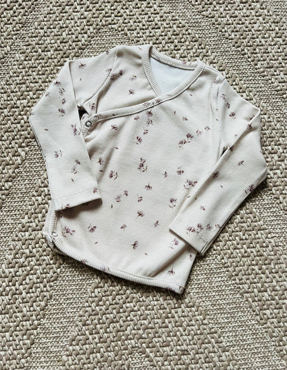 Overslagshirtje Lila Bloemetjes